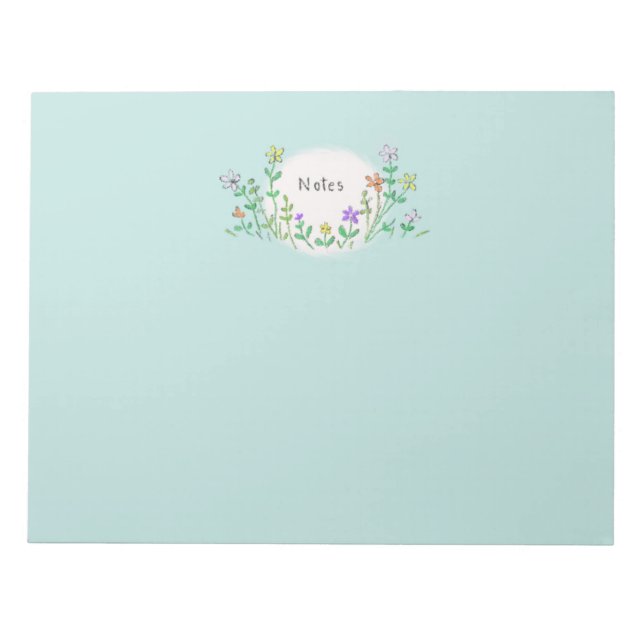 Bloco de notas de flores silvestres (Frente)