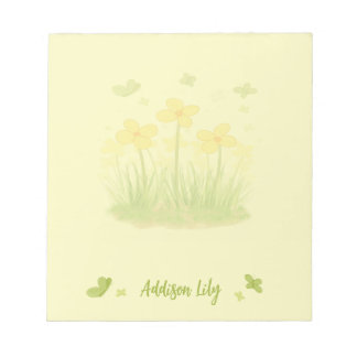 Bloco de Notas de Flores Silvestres & Borboletas E