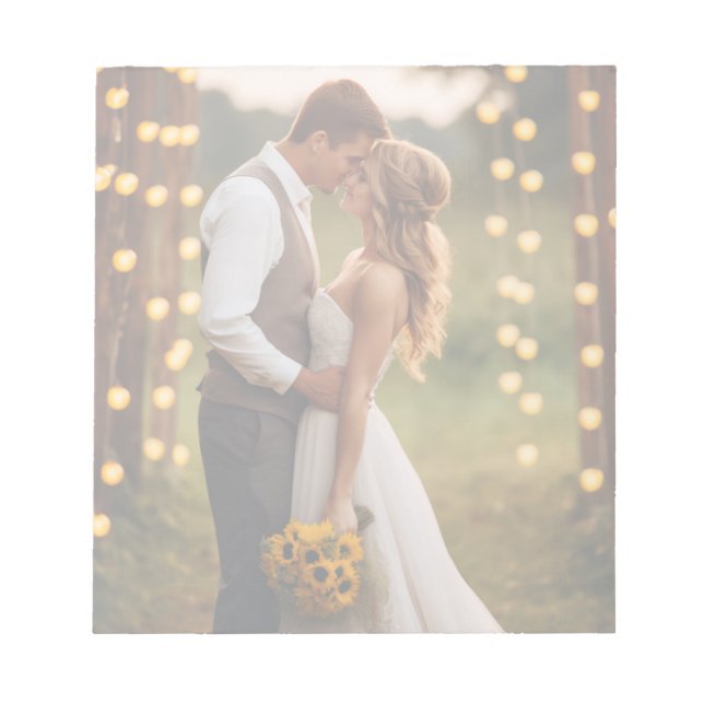 Bloco de Notas de Foto Personalizado (Frente)