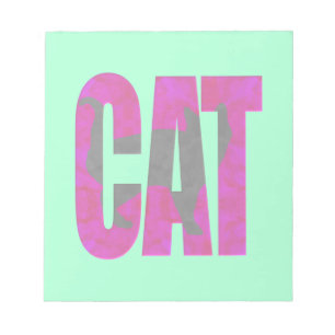bloco de notas de gato