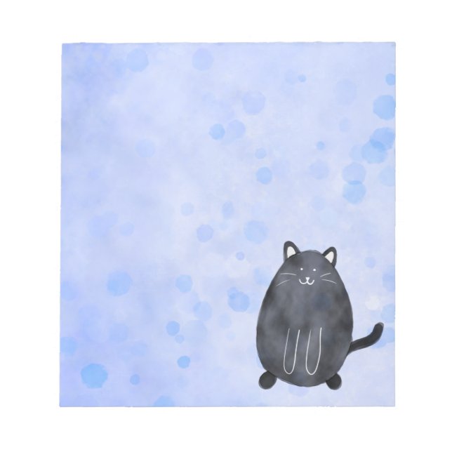Bloco de Notas de Gato Preto (Frente)