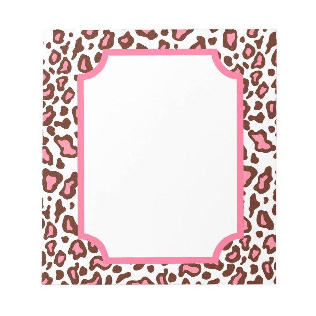 Bloco de notas de impressão animal (Frente)