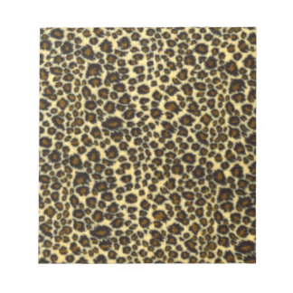 Bloco de notas de impressão leopardo