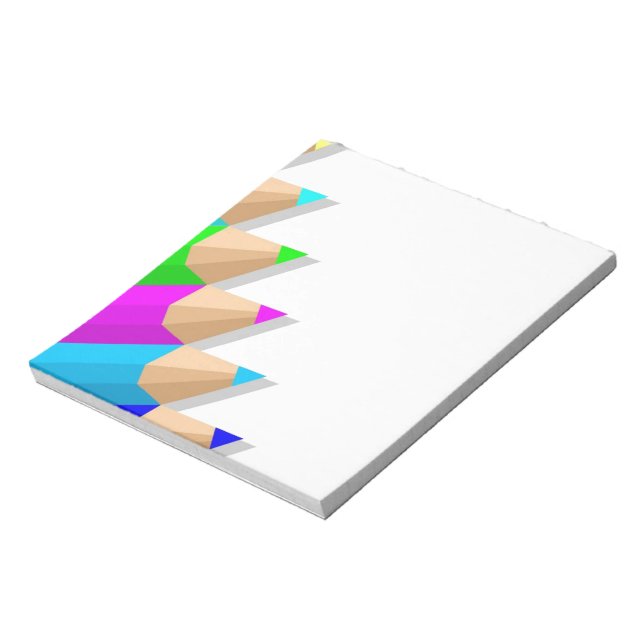Bloco de Notas de Lápis Colorido (Invertido)