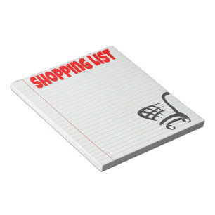 Bloco de Notas de Lista de compro