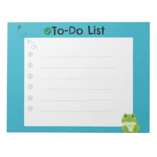 Bloco de Notas de Lista de Tarefas de Sapo e Mosca