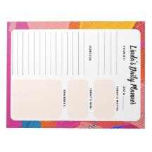 Bloco de notas de lista de tarefas diárias abstrat