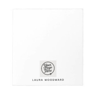 Bloco de Notas de Logo Minimalista Personalizado