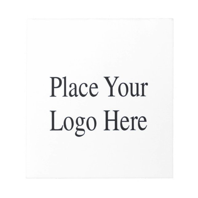 Bloco de notas de logotipo comercial (Frente)
