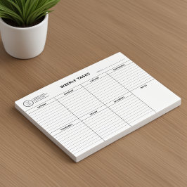 Bloco de Notas de Logotipo Comercial | Organizador