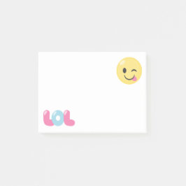Bloco De Notas De Lol da língua notas de post-it de Emoji para
