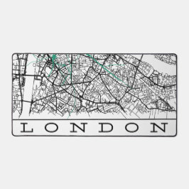 Bloco De Notas De Londres Mapeado