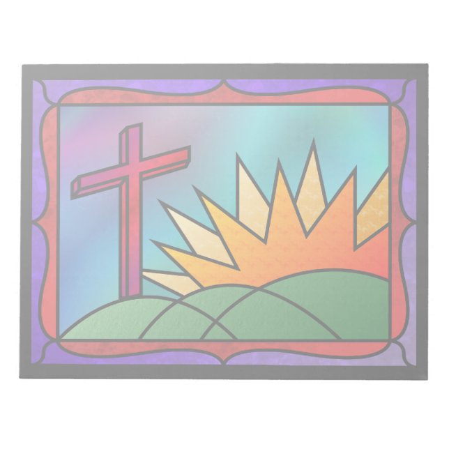 Bloco de notas de manhã de páscoa (Frente)