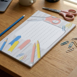 Bloco de Notas de Material Escolar – Papelaria Len