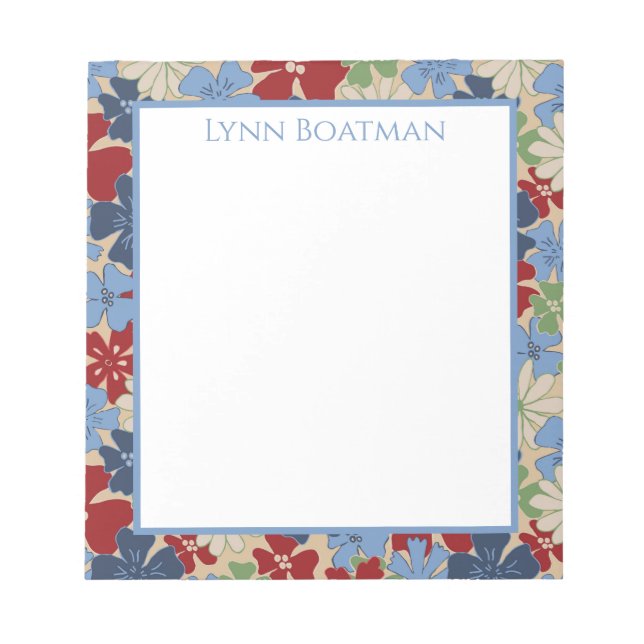 Bloco de notas de matizes profundos com ventilador (Frente)