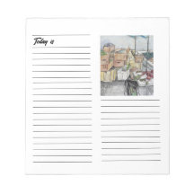 Bloco de notas de mercado do agricultor