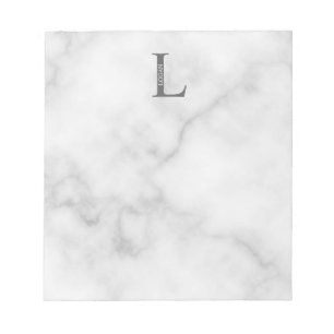 Bloco de Notas de Monograma e Nome Personalizado