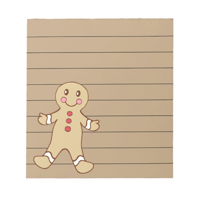 Bloco de Notas de Natal Doce Biscoito (Frente)