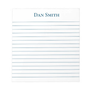 Bloco de Notas de Nome Personalizado do Bloco de N