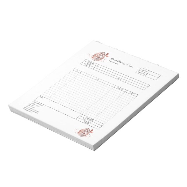 Bloco de Notas de Nota Fiscal de Formulário de Enc (Invertido)