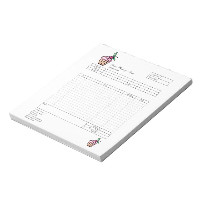 Bloco de Notas de Nota Fiscal de Formulário de Enc (Invertido)