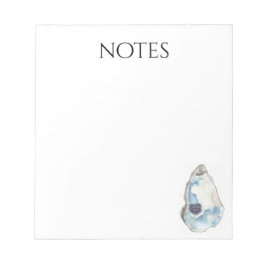 bloco de notas de notas de ostra
