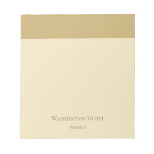Bloco de notas de Ouro Elegante pequeno