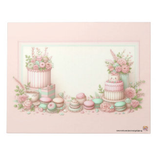 Bloco de Notas de Padaria de Patisseria Vintage