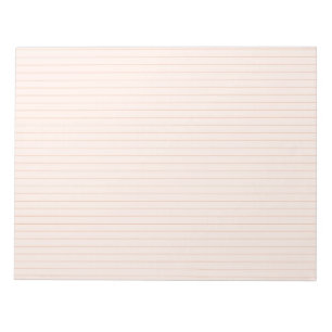 Bloco de notas de papel alinhado estético de pêsse