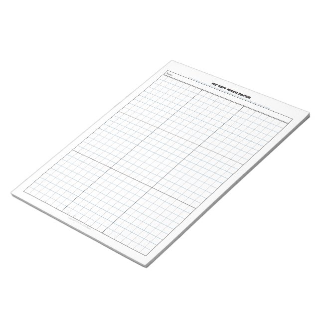 Bloco de notas de papel de matemática suja (Inclinado)