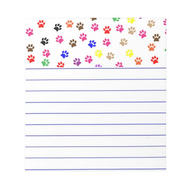 Bloco de notas de patas (Frente)