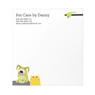 Bloco de Notas de Pet Sitter