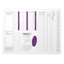 Bloco de Notas de Planejamento Diário de Vendas Di