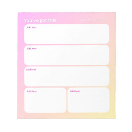 Bloco de Notas de Planejamento Diário Personalizáv