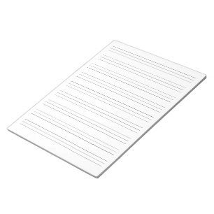 Bloco de Notas de Prática de Pensão de Manuscrit