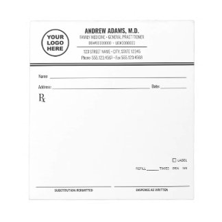 Bloco de Notas de Prescrição Editável