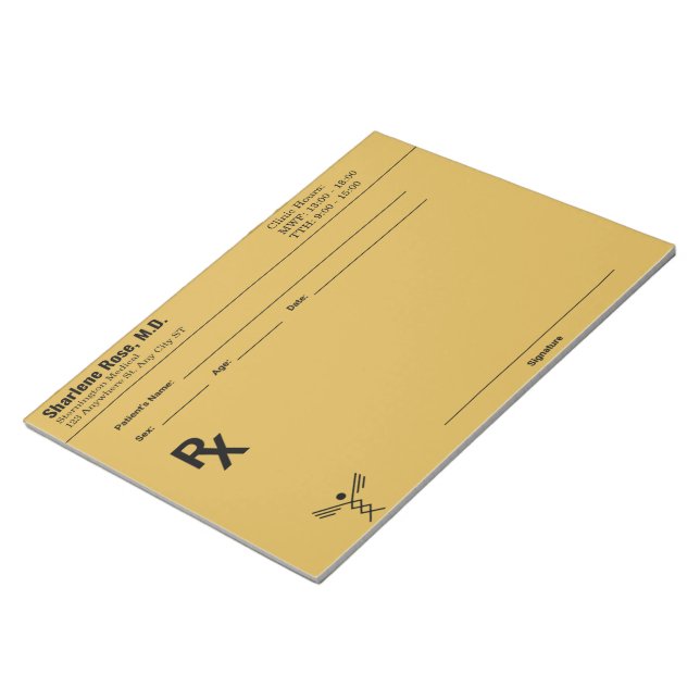 Bloco de Notas de Prescrição Personalizado - Douto (Inclinado)