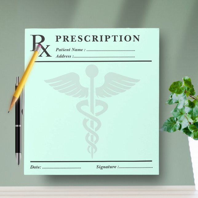 Bloco de Notas de Prescrição Personalizado - Douto (Custom Prescription Notepad – Editable Doctor RX)