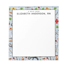 bloco de notas de presente de enfermeira personali