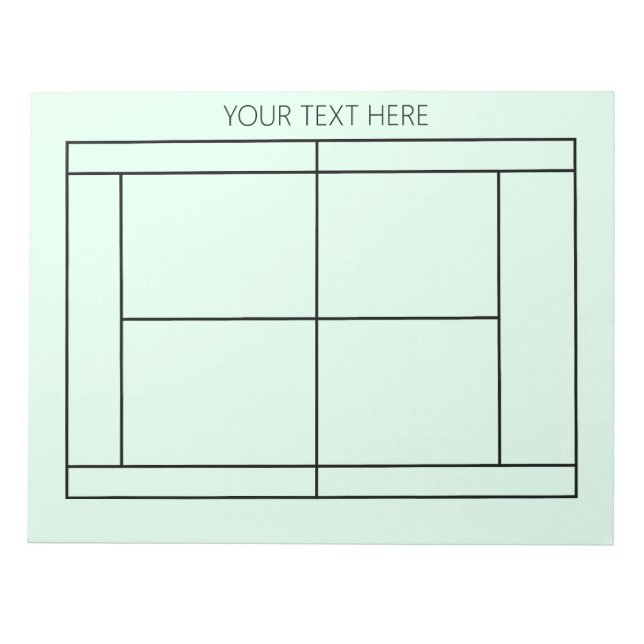 Bloco de Notas de Registro tênis - Texto Personali (Frente)