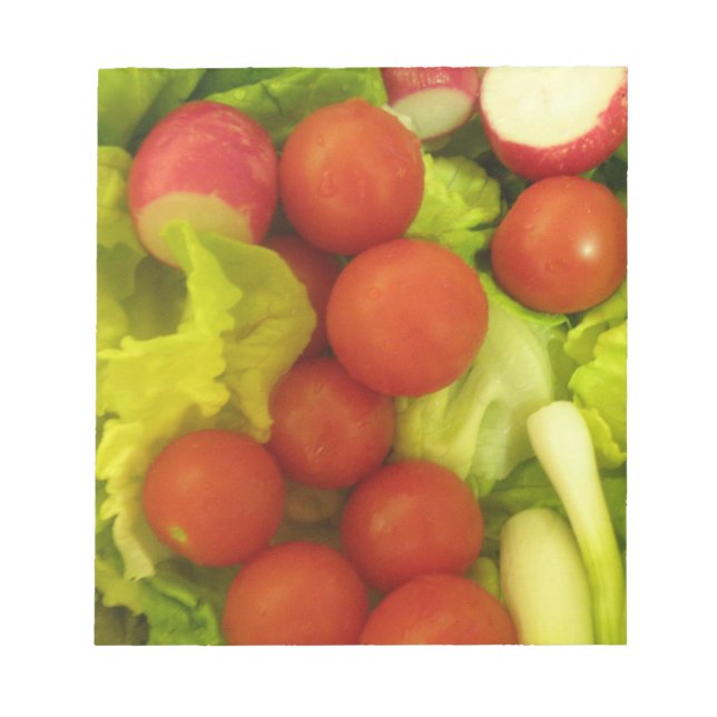 Bloco de notas de salada vegetal (Frente)