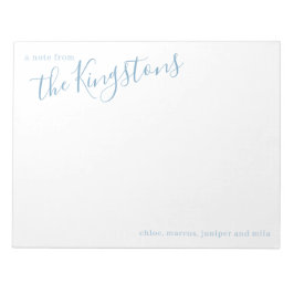 Bloco de Notas de Script de Nome da Família Dusty