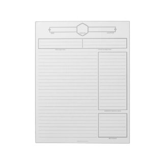 Bloco de Notas de Sessão de Jogo de D&D
