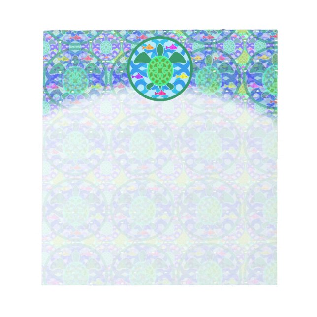 Bloco de Notas de Tartaruga Verde (Frente)