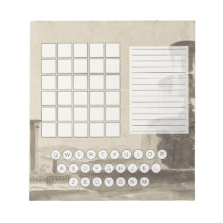 Bloco de notas de trava inativo