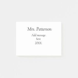 Bloco De Notas De volta à apreciação dos professores da escola, a