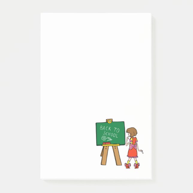 Bloco De Notas De volta à escola (Frente)