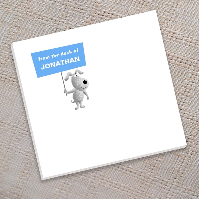 Bloco De Notas De volta à escola Engraçado Cartoon Bonito Cachorr (Criador carregado)