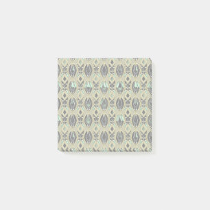 Bloco De Notas Deco de Arte Dourada e Esmeralda