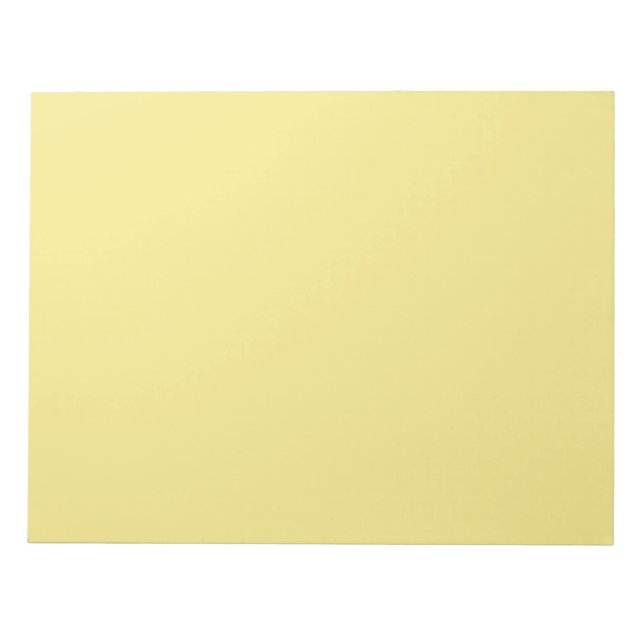 Bloco De Notas Decor amarelo macio pronto para personalização (Frente)